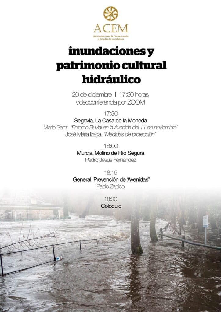 jornada inundaciones y patrimonio cultural hidráulico